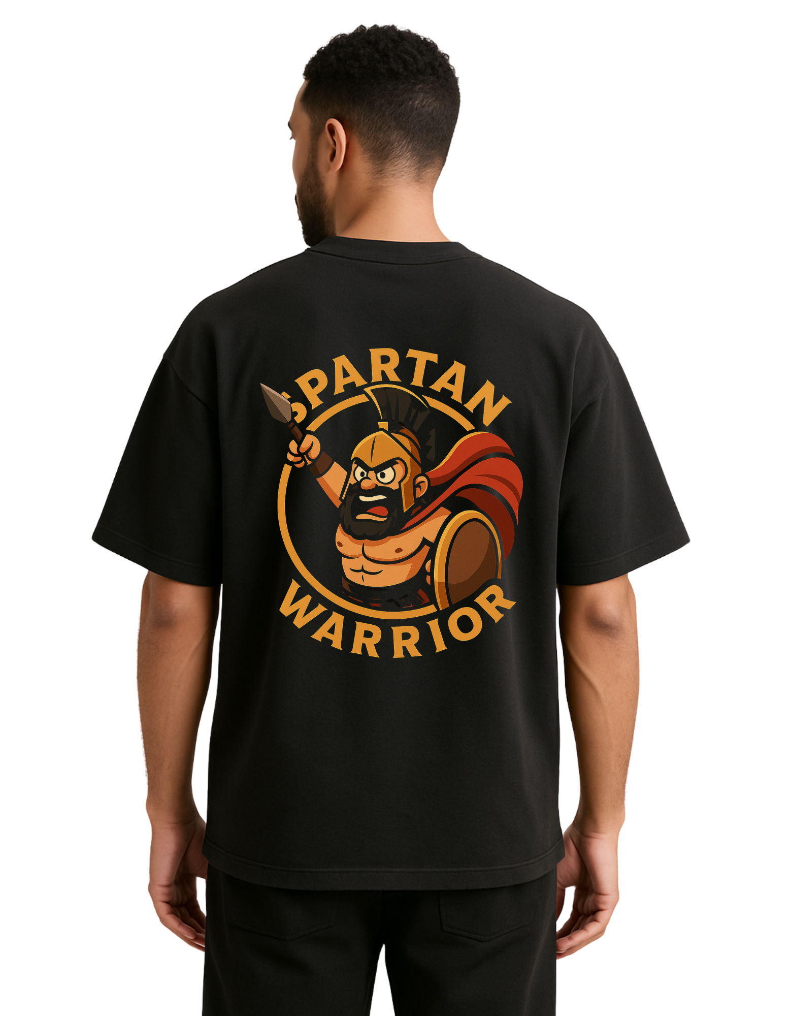 🛡️ SPARTAN – Oversized Warrior Tee