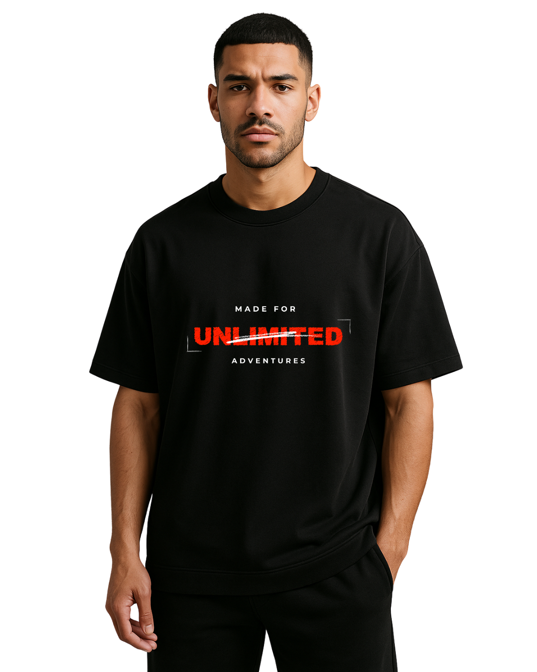 🌍 MADE FOR UNLIMITED ADVENTURES – Oversized Tee