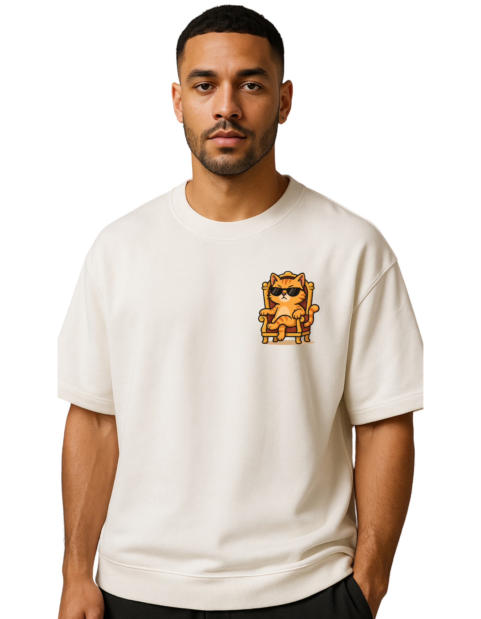 🐾 CAT LOVER – Oversized Tee